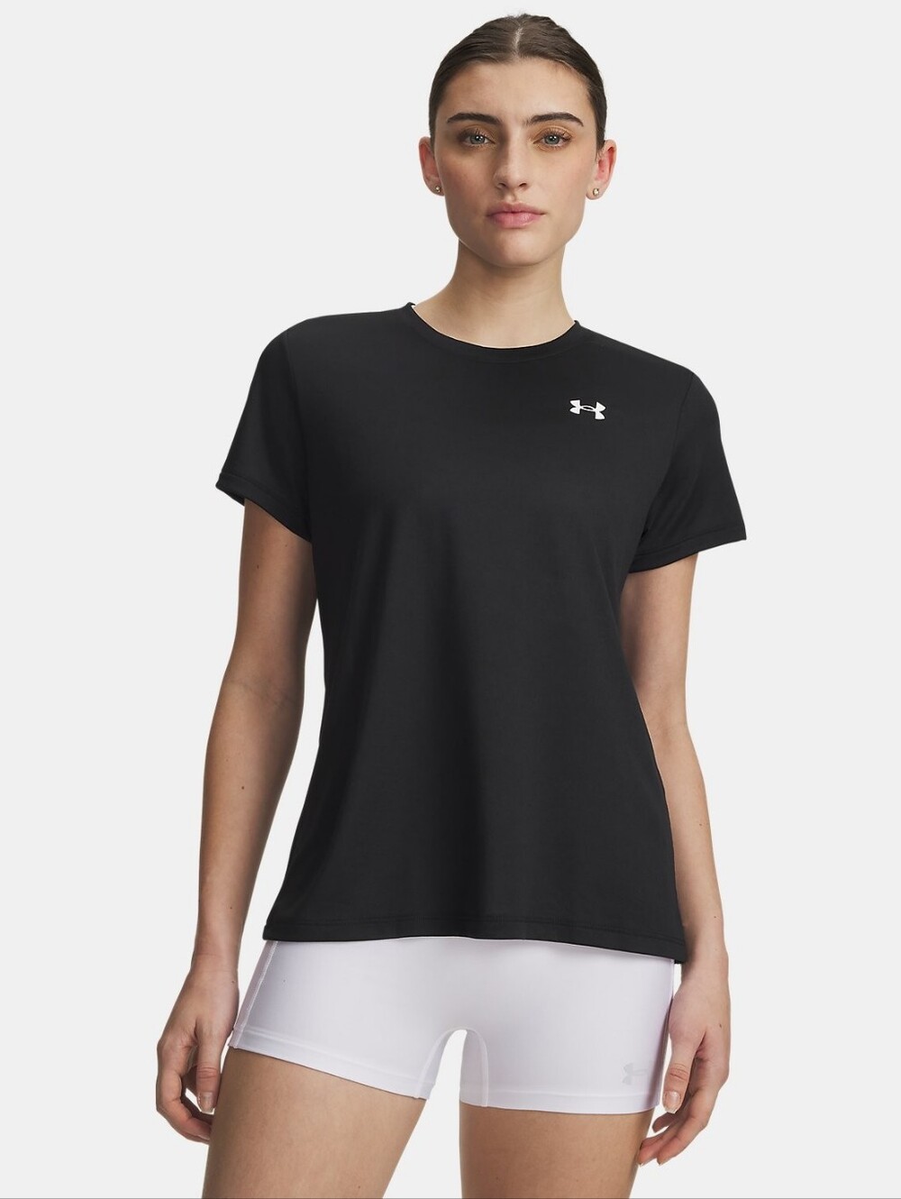 Under Armour Tech Black Short Sleeve Women’s Crew Performance Wicking Tee Shirt